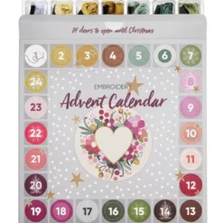Adventskalender broderi kit – allt för att brodera varje dag mot julafton