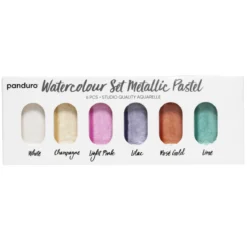 Akvarellset metallic pastell