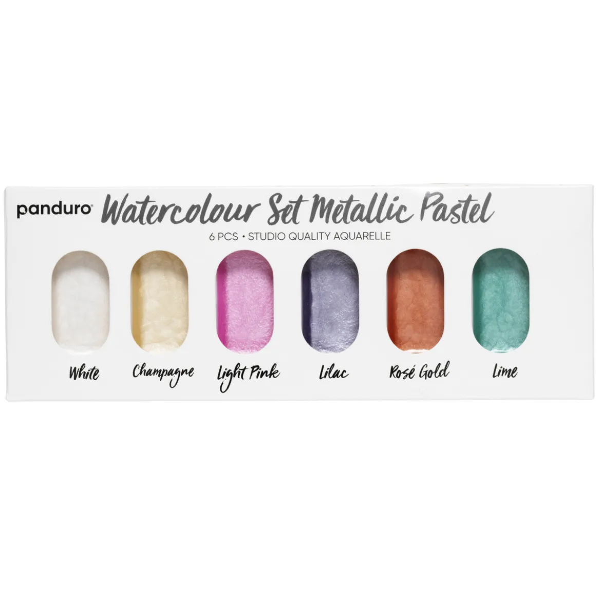 Akvarellset metallic pastell
