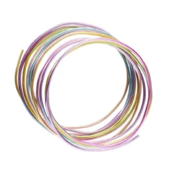 Aluminiumtråd flerfärgad / skiftande, längd 3 meter, Ø2,5 mm