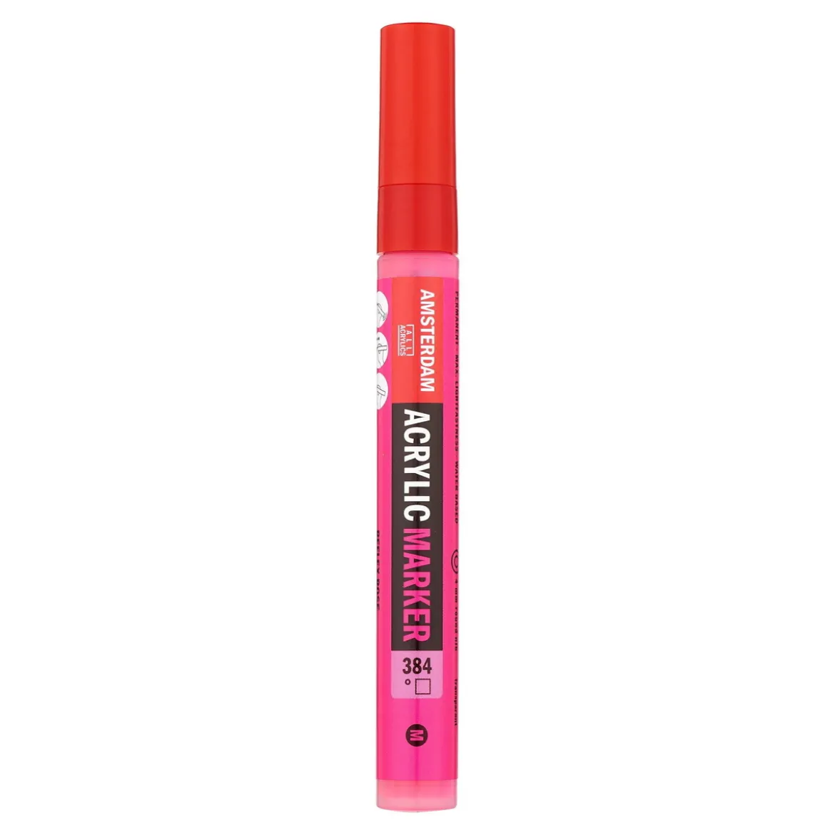 Amsterdam akrylmarker 4 mm Reflex Rose - 384 – UV, UV-färg