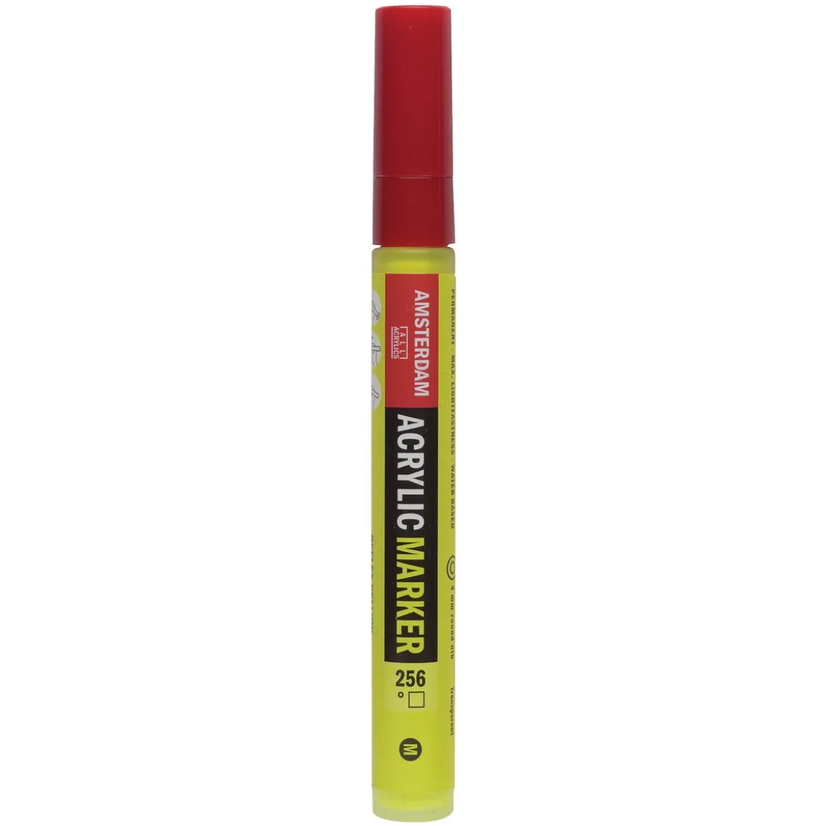 Amsterdam akrylmarker 4 mm Reflex Yellow - 256 – UV, UV-färg