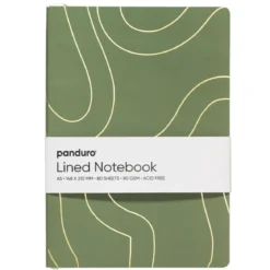 Anteckningsbok A5 (148×210 mm), 80 linjerade ark, 80 g/m²