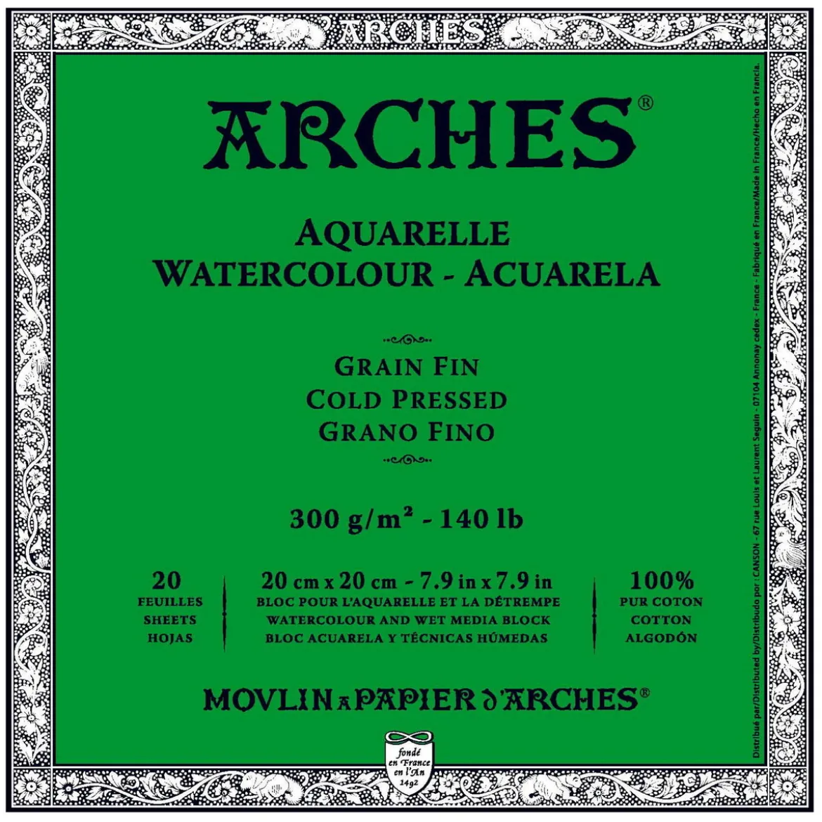 Arches akv.block GF 20x20 300g