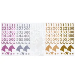 5 ark med glittrande stickers för alla som gillar käpphäst & Hobby Horse!