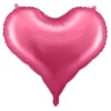 Ballong 61×53 cm – cerise hjärta, perfekt för alla hjärtans dag & valentines
