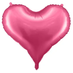 Ballong 61×53 cm – cerise hjärta, perfekt för alla hjärtans dag & valentines