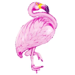 Ballong 60×85 cm – en rosa och mycket vackert detaljerad flamingo