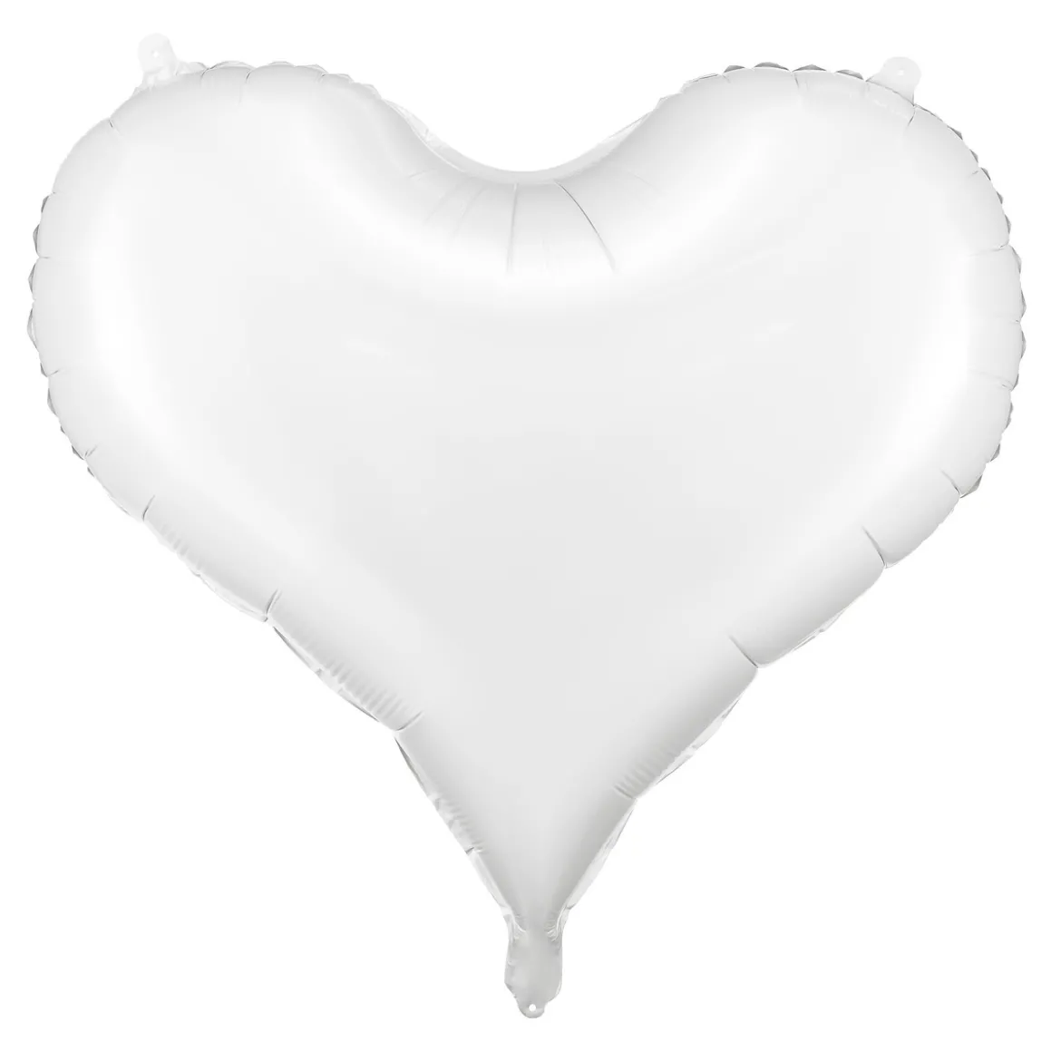 Ballong 61×53 cm – vitt hjärta, perfekt för alla hjärtans dag & valentines