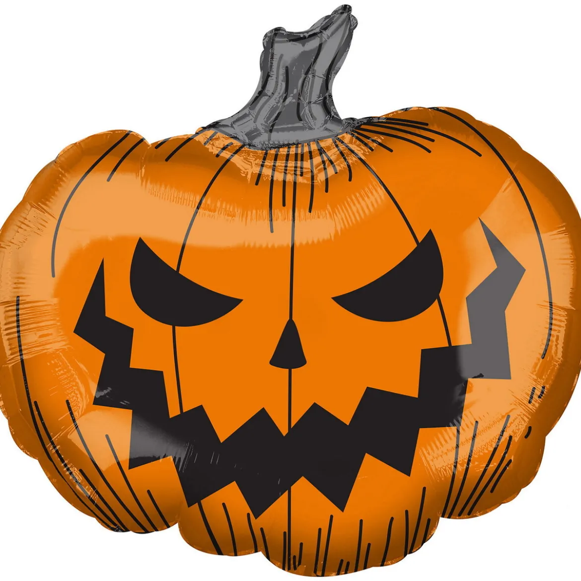 Ballong med en stor hemsk pumpa 73×68 cm – perfekt till halloween-festen