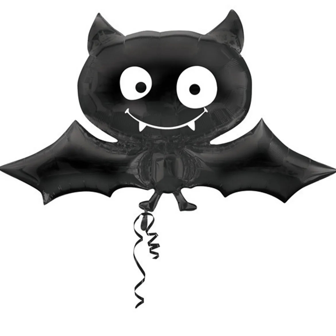 Ballong med stor svart fladdermus 104×60 cm – perfekt till halloween-festen