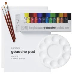 Beginners Gouache Kit, allt för nybörjaren som vill börja måla med gouachefärg