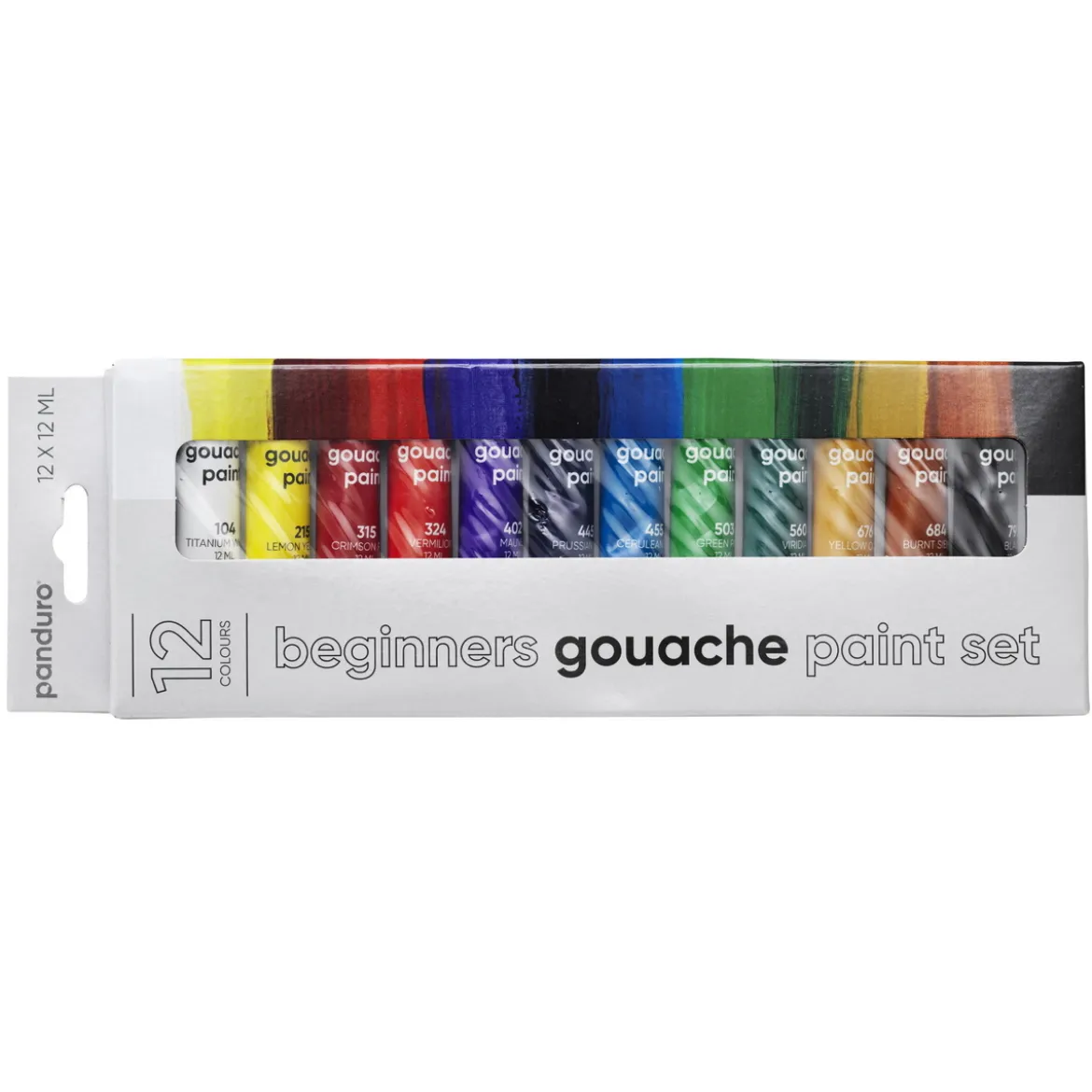 Beginners Gouache Paint, gouachefärger för nybörjare 12×12 ml