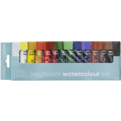Beginners Watercolour, akvarellfärger för nybörjare 12×12 ml