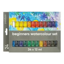 Beginners Watercolour, akvarellfärger för nybörjare 24×12 ml