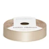Beige satinband – 12 mm brett och 8 meter långt