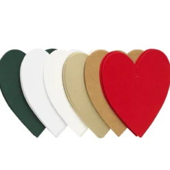 Big Pack Tags hjärtan 48 st – jultema