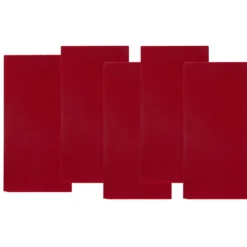 Bivaxkakor för ljustillverkning, 5 st. röda ark, färg nr 12 – 19,5×34 cm