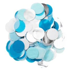 Blå ballongkonfetti