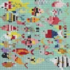 Bling Dots havsmotiv, diamond painting för barn 8+ år – massor av färgglada fiskar 20×20 cm