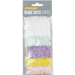 Bling Dots Refill Pastel Ø3 mm – 5 påsar bling dots i pastellfärger