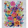 Bling Dots XL, diamond painting för barn 6+ år färgglad blombukett 33x40 cm