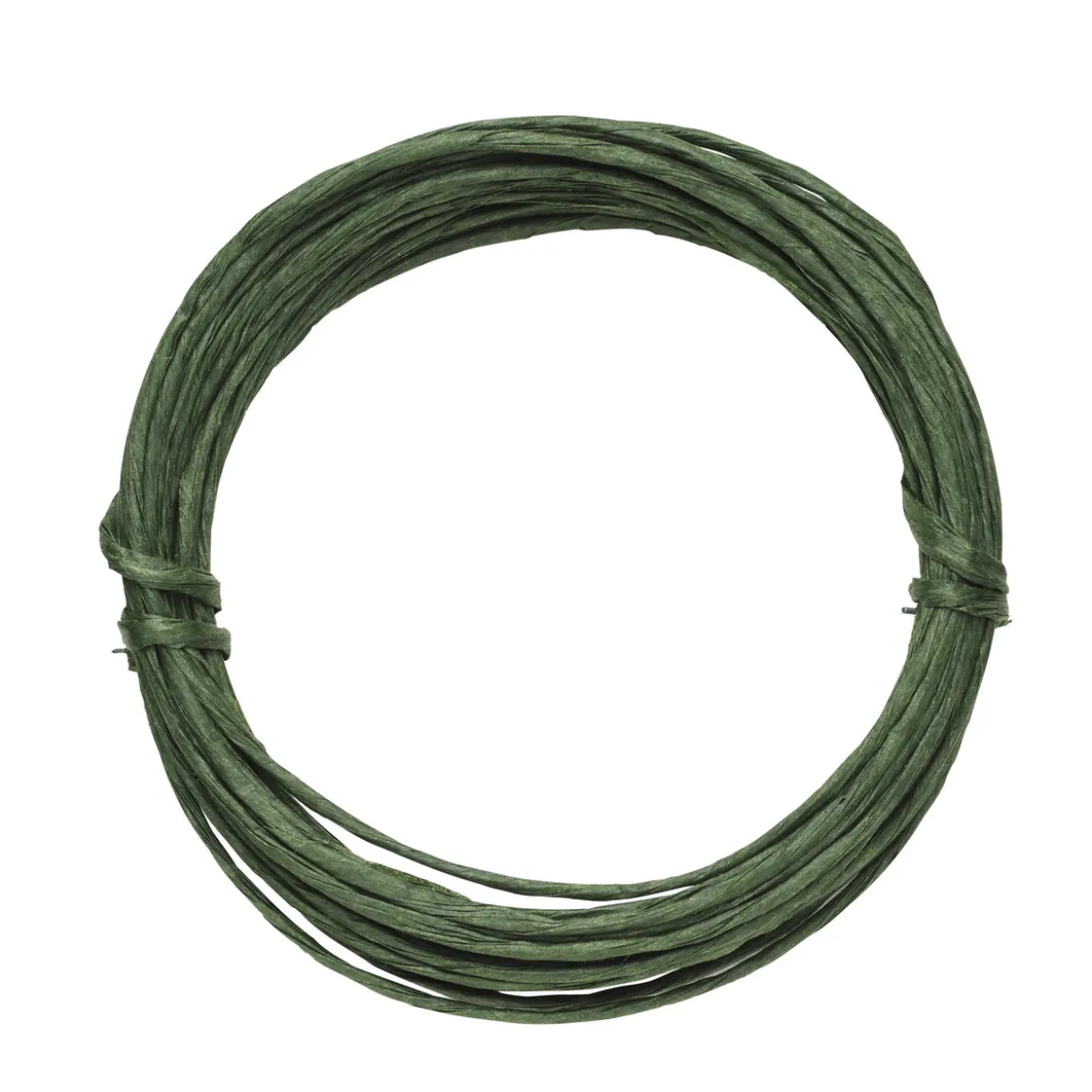 Blomsterpinne / blomstertråd – 5 meter grön pappersklädd tråd, Ø 2,0 mm