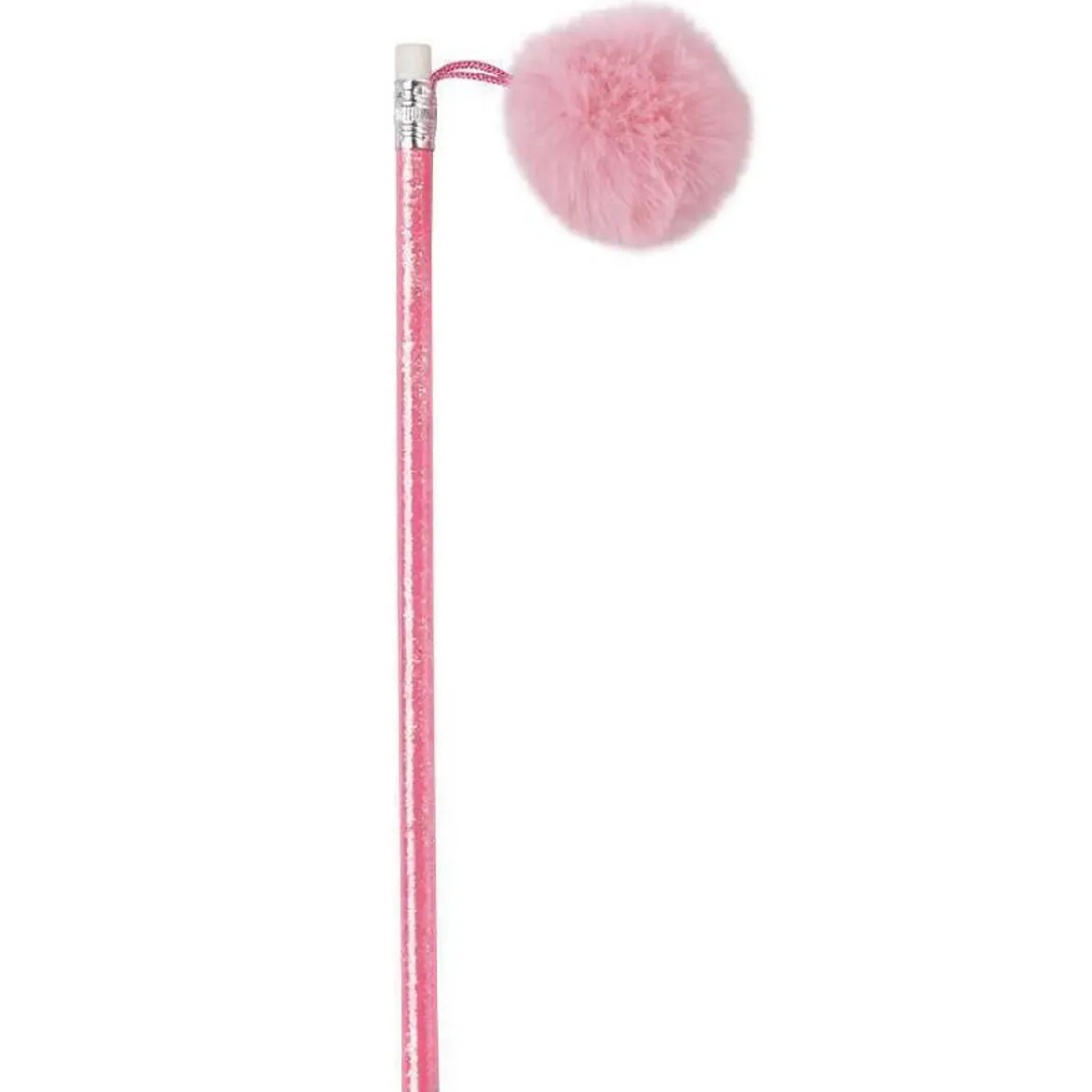 Blyertspenna med rosa pom pom