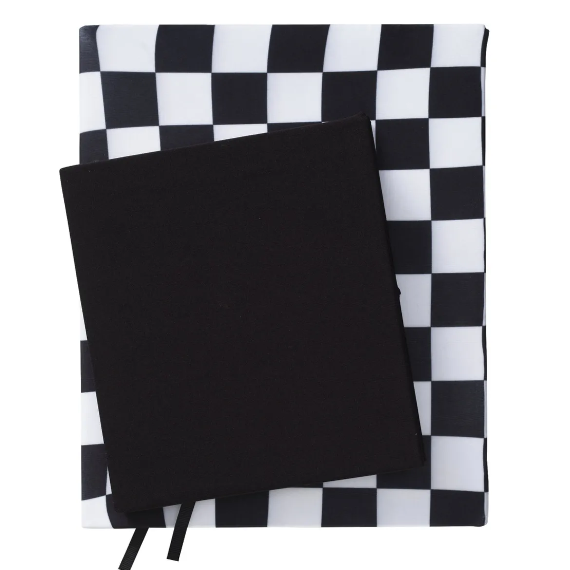 Bokomslag av stretchtyg, skyddsomslag för böcker – rutigt 2-pack, 18×33 & 23×27 cm