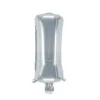 Bokstavsballong I silver 32 cm