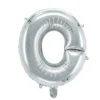 Bokstavsballong O silver 32 cm