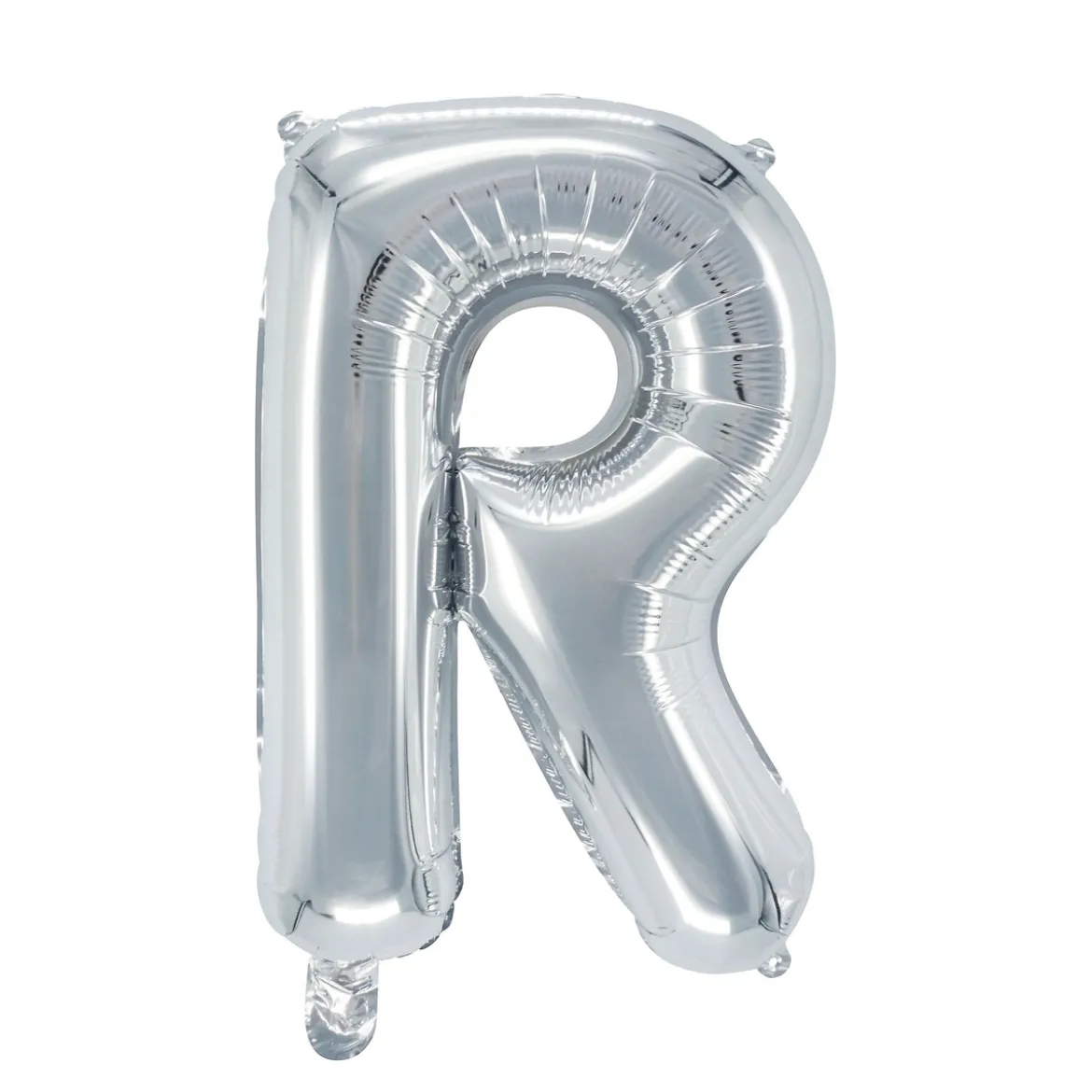 Bokstavsballong R silver 32 cm