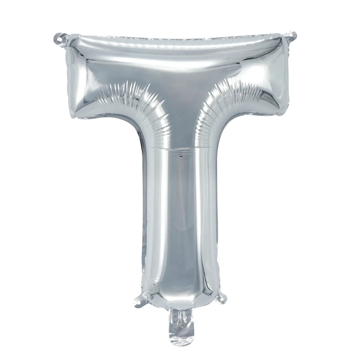 Bokstavsballong T silver 32 cm