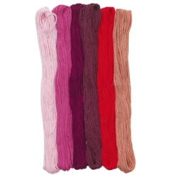 Broderigarn röd 6 st/8 m
