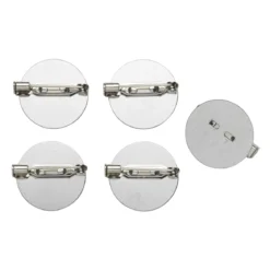 Broschnål 21 mm 5 st silver