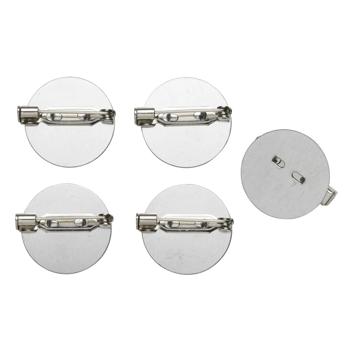 Broschnål 21 mm 5 st silver