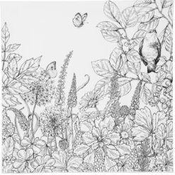 Canvas med tryckt motiv – härlig vårblomster 30×30 cm