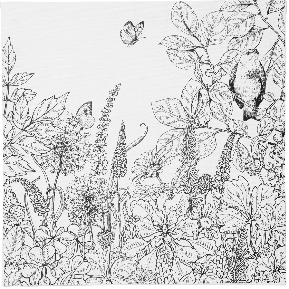 Canvas med tryckt motiv – härlig vårblomster 30×30 cm