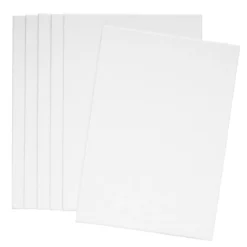 Canvas Panel – 6 st. vita canvaser / målardukar A5 (148×210 mm), 3 mm tjocklek