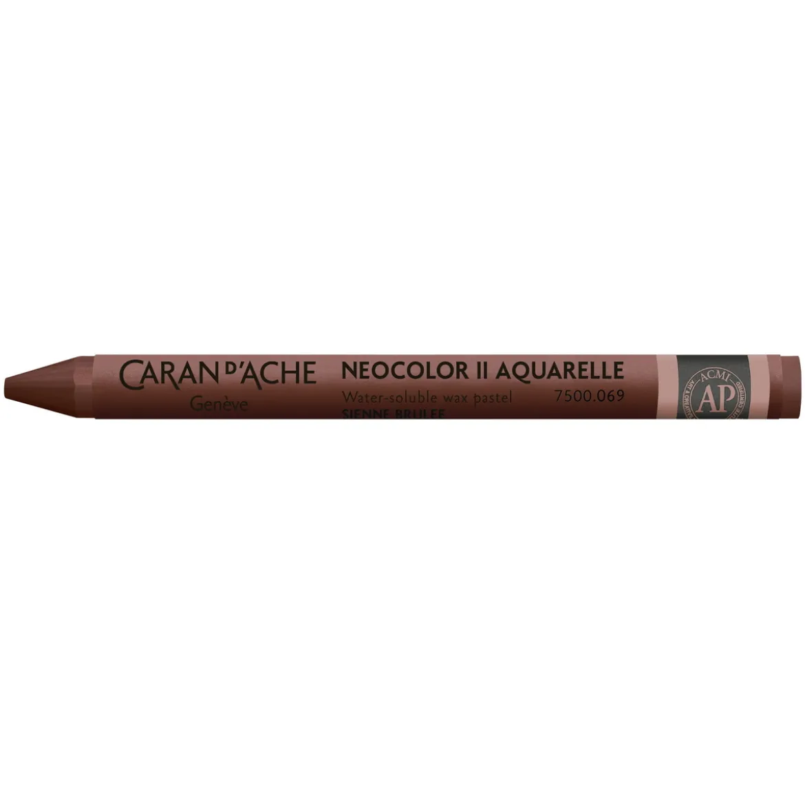 Caran d'Ache akvarellkrita Neocolor II 069 Burnt Sienna
