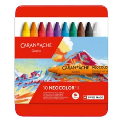 Caran d'Ache Neocolor I – 10 vaxbaserade färgkritor av högsta kvalitet