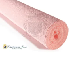 Cartotecnica Rossi kräppapper 548 – ljusrosa, 180 g rulle (144 g/m²) à 50×250 cm