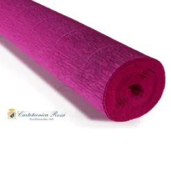 Cartotecnica Rossi kräppapper 572 – fransk rosa, 180 g rulle (144 g/m²) à 50×250 cm