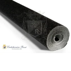 Cartotecnica Rossi kräppapper 919 – svart metallic, 140 g rulle (112 g/m²) à 50×250 cm