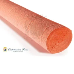 Cartotecnica Rossi kräppapper 17A6 – röd, 180 g rulle (144 g/m²) à 50×250 cm