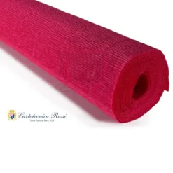 Cartotecnica Rossi kräppapper 580 – ljusröd, 180 g rulle (144 g/m²) à 50×250 cm