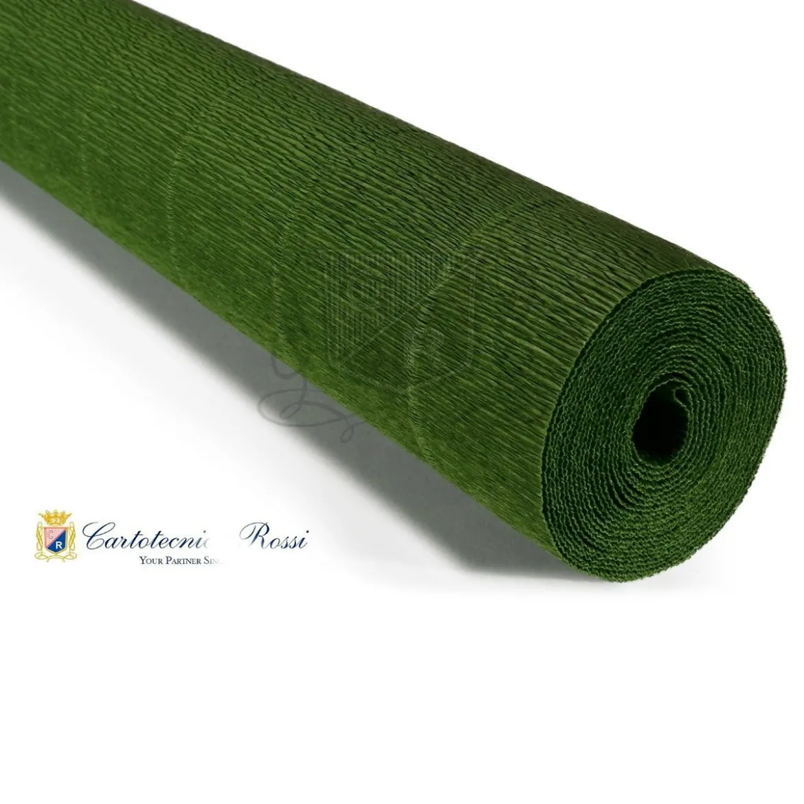 Cartotecnica Rossi kräppapper 17E3 – turkosblå, 180 g rulle (144 g/m²) à 50×250 cm