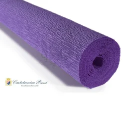 Cartotecnica Rossi kräppapper 17E2 – gryningslila, 180 g rulle (144 g/m²) à 50×250 cm