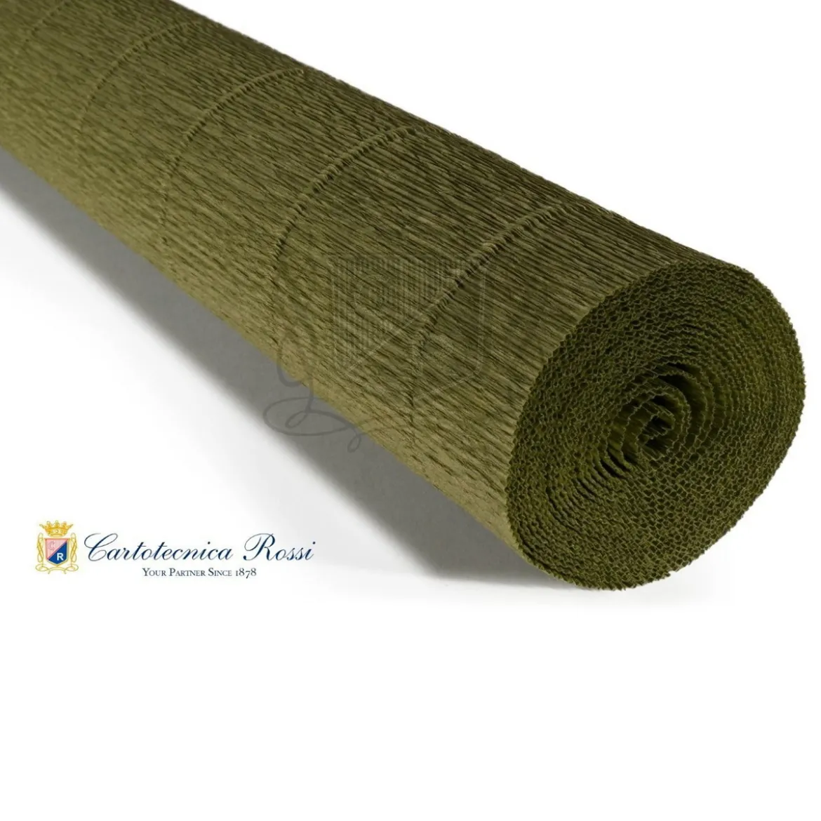 Cartotecnica Rossi kräppapper 17E5 – apelsin, 180 g rulle (144 g/m²) à 50×250 cm