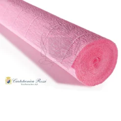 Cartotecnica Rossi kräppapper 360 – ljus ljungrosa, 90 g rulle (120 g/m²) à 50×150 cm
